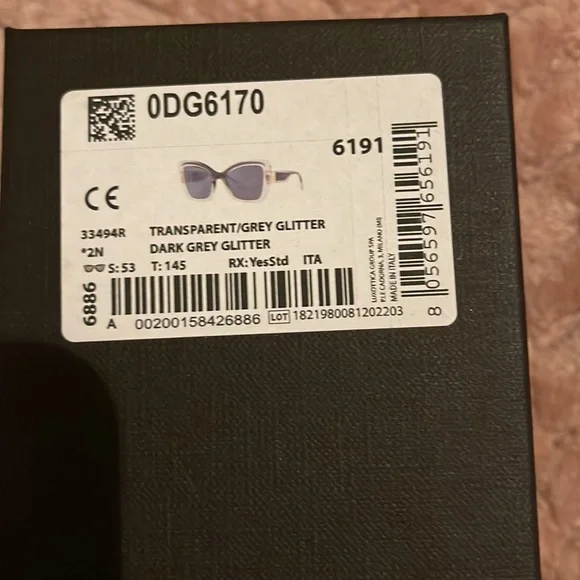 Dolce & Gabbana grey glitter sunglasses - Picture 5 of 5